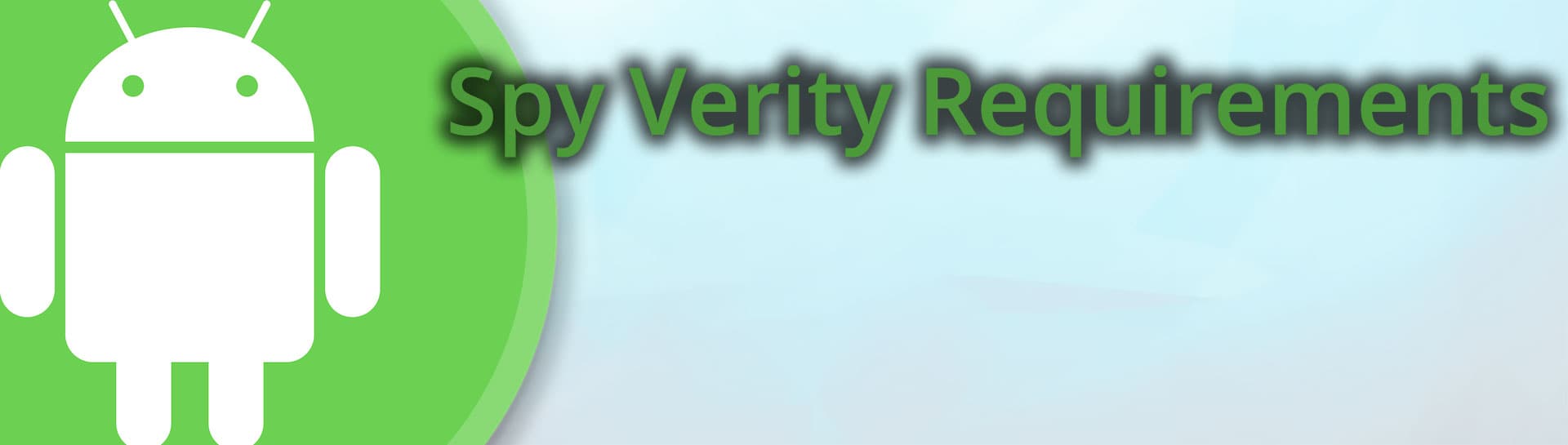 spy verity requirements